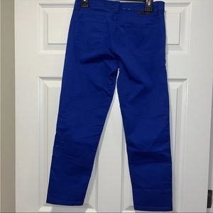 Calvin Klein Jeans~Skinny Crop Capri Pants~Women's Size 6~Royal Blue